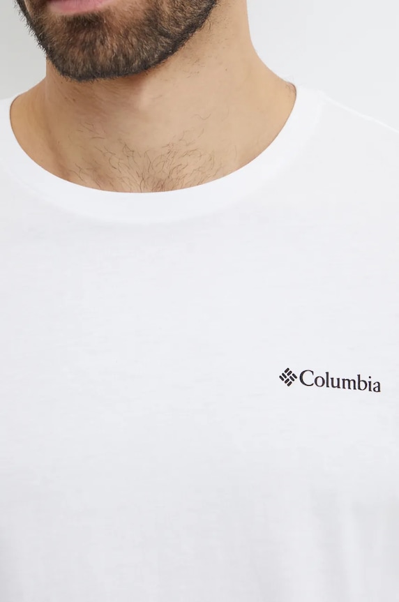 Columbia t-shirt bawełniany 1834041.SS23 biały