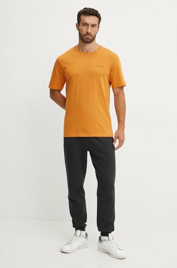 Columbia tricou din bumbac 1834041.SS23 portocaliu AW24