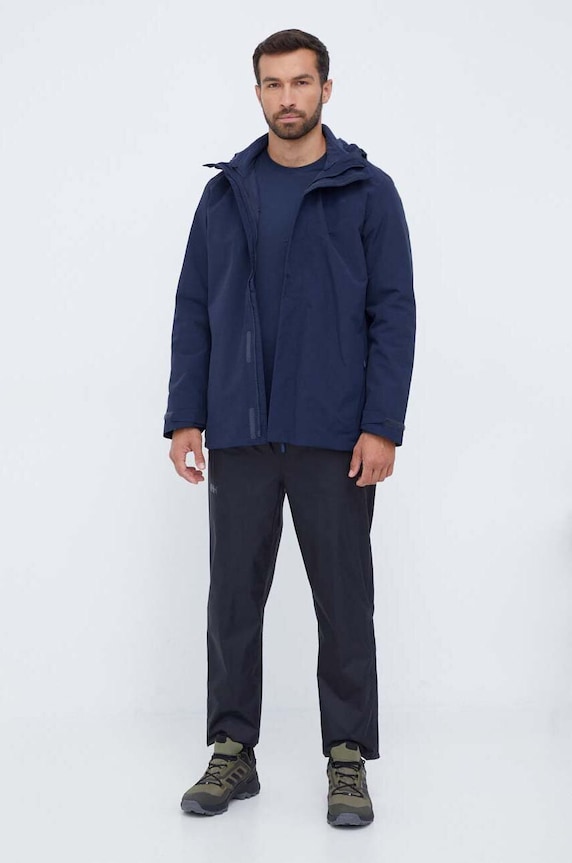 Αθλητικό μπλουζάκι Jack Wolfskin Tech 1807072 σκούρο μπλε SS24