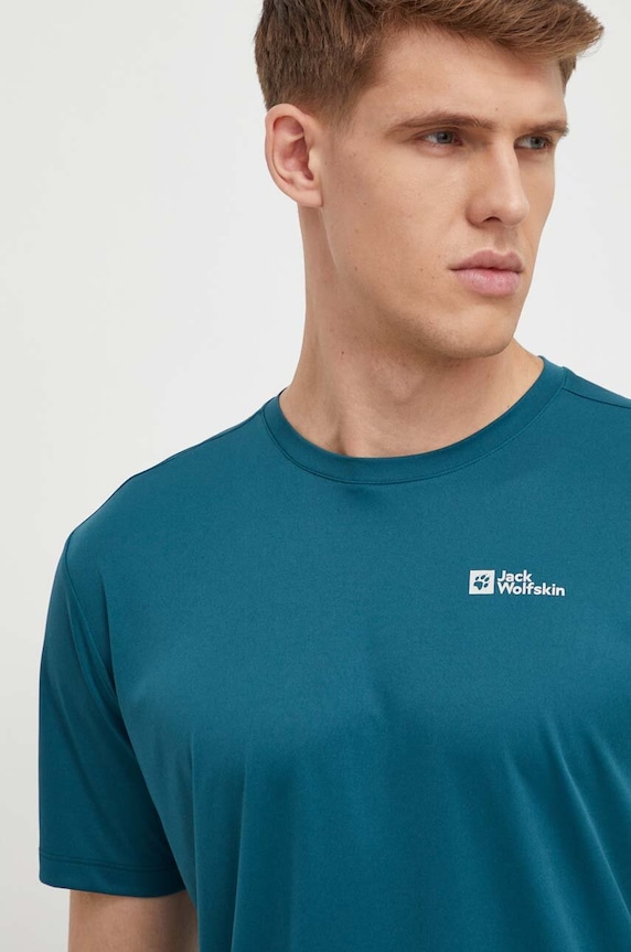 Jack Wolfskin t-shirt sportowy Tech zielony 1807072