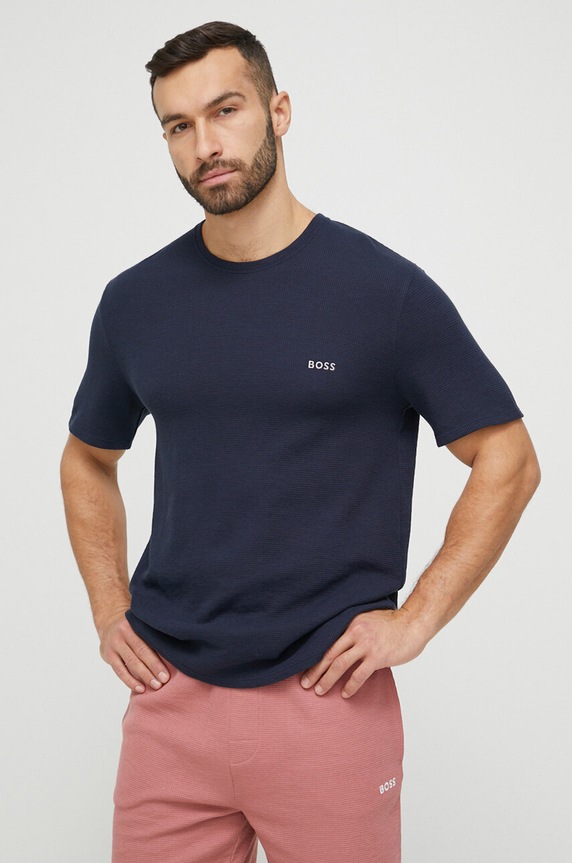 BOSS t-shirt lounge pozostałe granatowy 50480834