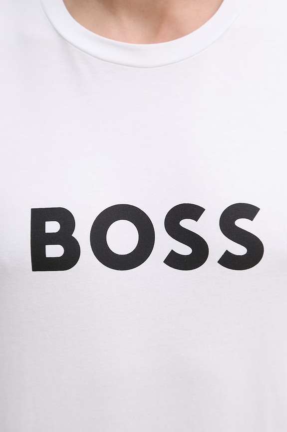 BOSS T-Shirt RN męski bawełniany 50491706 biały