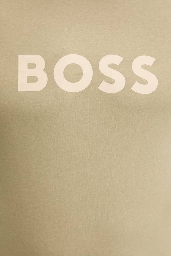 BOSS pánsky bavlnený T-Shirt RN zelená 50491706