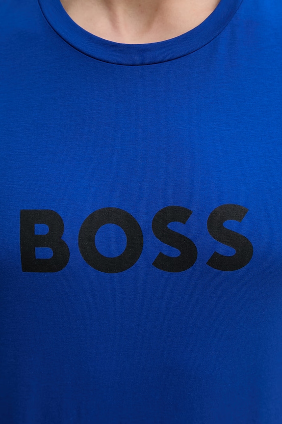 BOSS męski bawełniany T-Shirt RN 50491706 niebieski