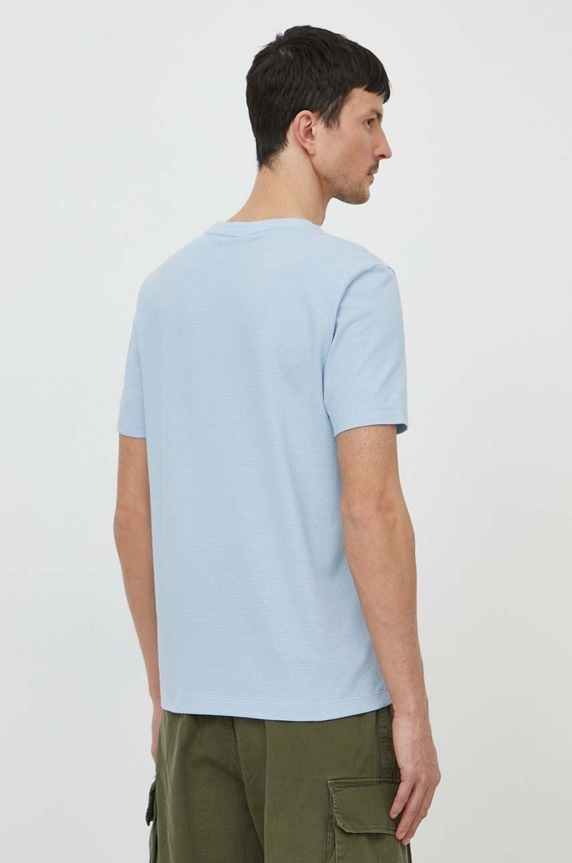 Odzież BOSS T-shirt męski z bawełną Tiburt 240 50452680 niebieski