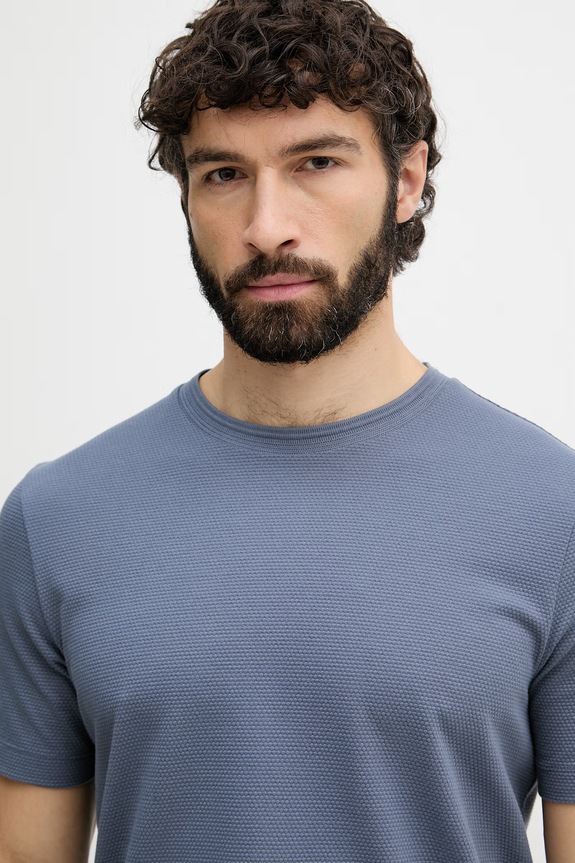 BOSS tričko pánske s bavlnou Tiburt 240 modrá 50452680