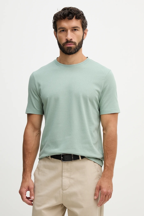 BOSS tricou bărbătesc din bumbac Tiburt 240 verde 50452680
