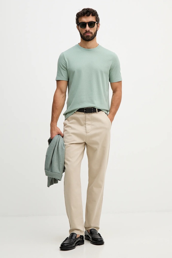 BOSS tricou bărbătesc din bumbac Tiburt 240 50452680 verde AA00