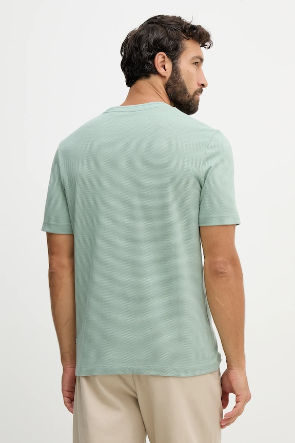 Îmbrăcăminte BOSS tricou bărbătesc din bumbac Tiburt 240 50452680 verde