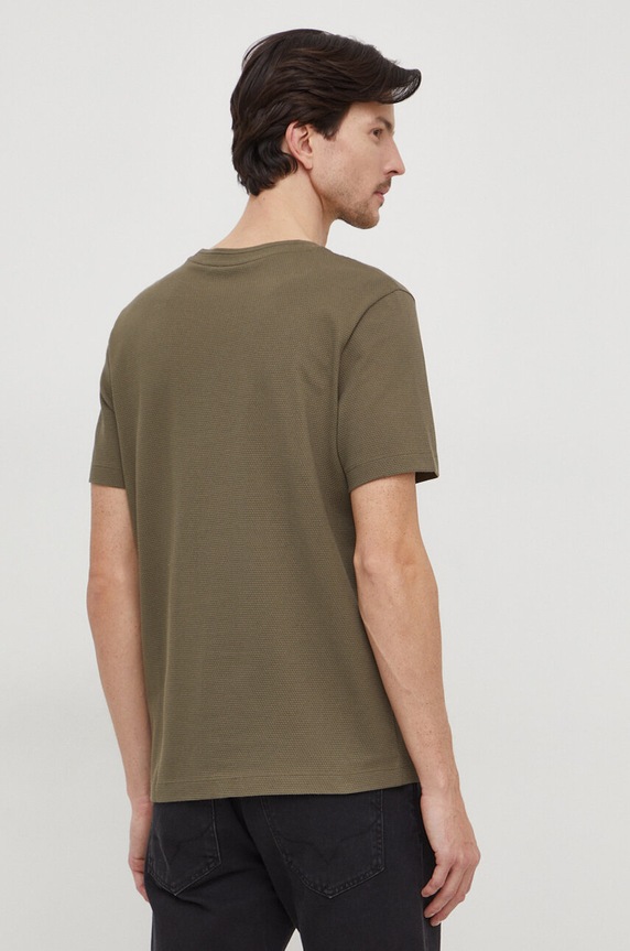 Îmbrăcăminte BOSS tricou bărbătesc cu bumbac Tiburt 240 50452680 verde