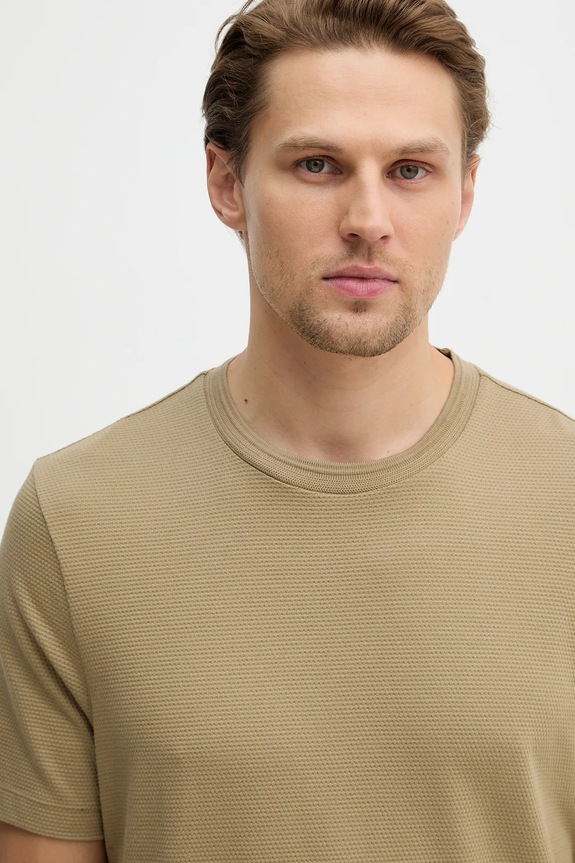 BOSS tricou bărbătesc din bumbac Tiburt 240 bej 50452680