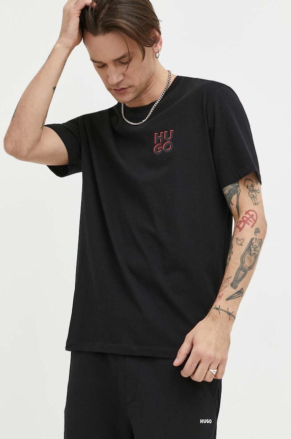 HUGO pamut póló 2 db 50492550 többszínű AW23