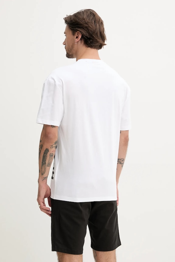 Plážové tričko HUGO T-SHIRT RN RELAXED 50493727 biela AW25