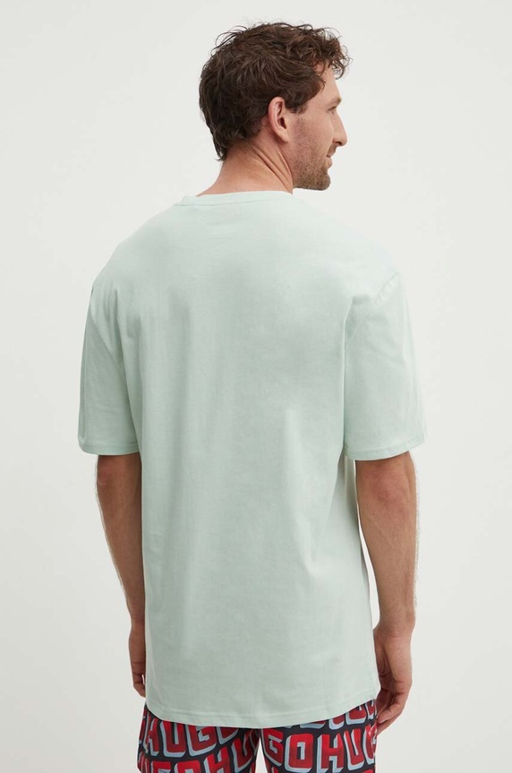 Oblečenie Plážové tričko HUGO T-SHIRT RN RELAXED 50493727 zelená