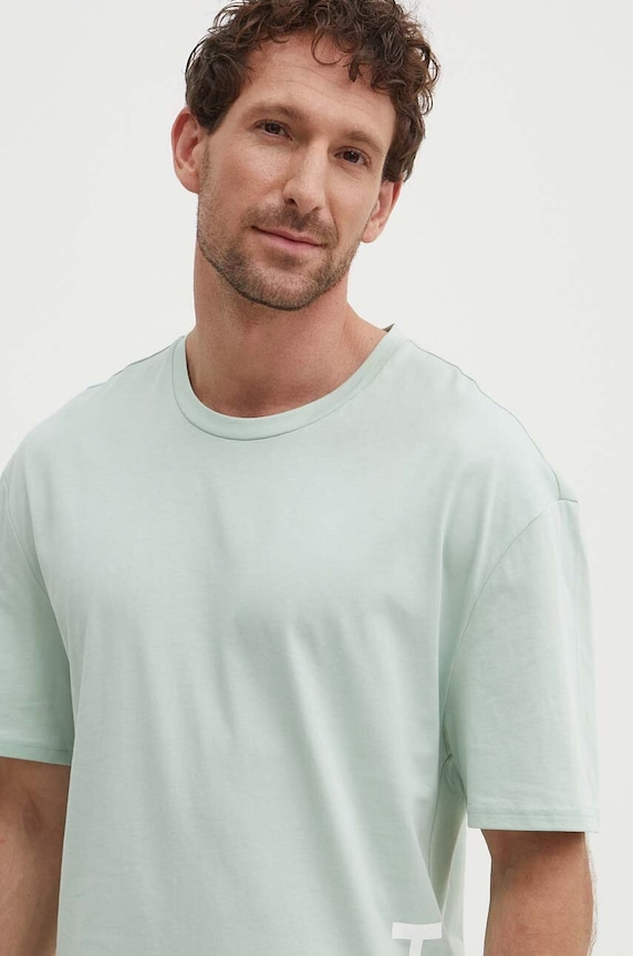 Plážové tričko HUGO T-SHIRT RN RELAXED zelená 50493727