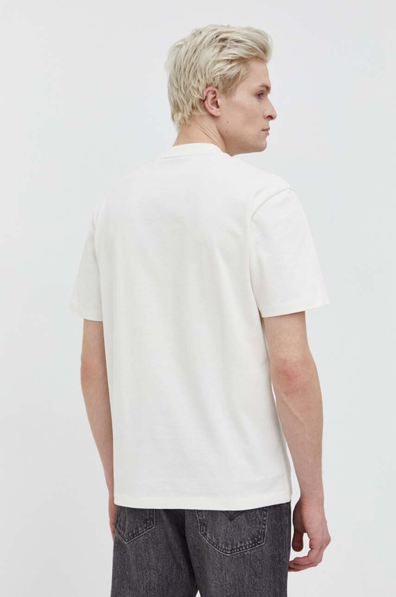 HUGO T-shirt męski bawełniany Dapolino 50488330 beżowy AA00