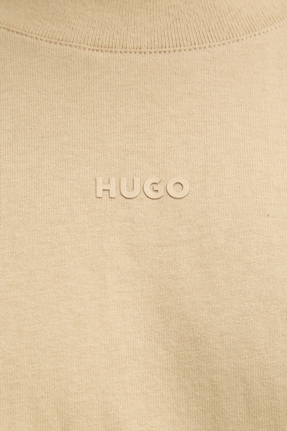 HUGO tričko pánske bavlnené Dapolino 50488330 béžová