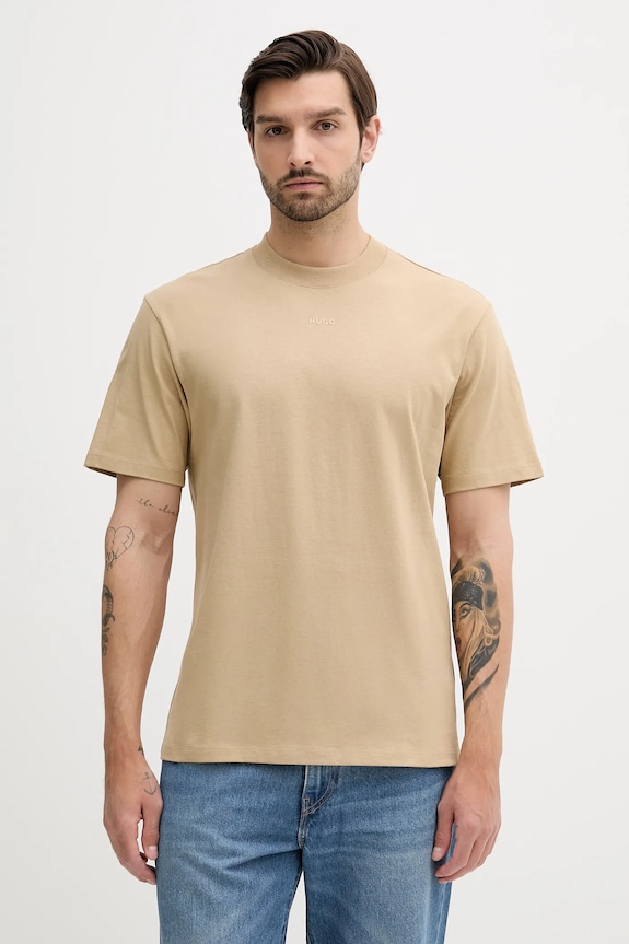 HUGO tricou bărbați din bumbac Dapolino uni verde 50488330