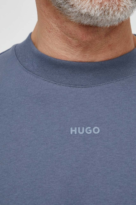 HUGO футболка для мужчин из хлопка Dapolino голубой 50488330