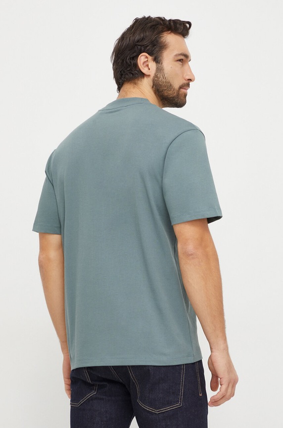 HUGO T-shirt męski bawełniany Dapolino 50488330 zielony AA00