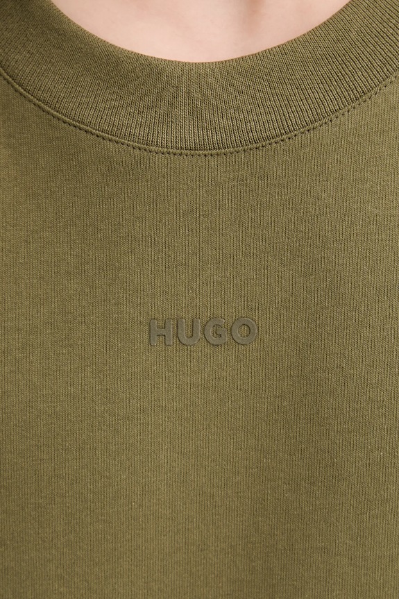 HUGO tričko pánske bavlnené Dapolino 50488330 zelená