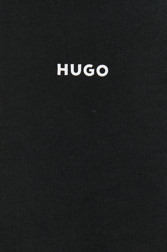 HUGO T-shirt męski bawełniany Dapolino 50488330 czarny