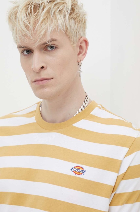 Pamučna majica Dickies zlatna DK0A4Y8YAF01