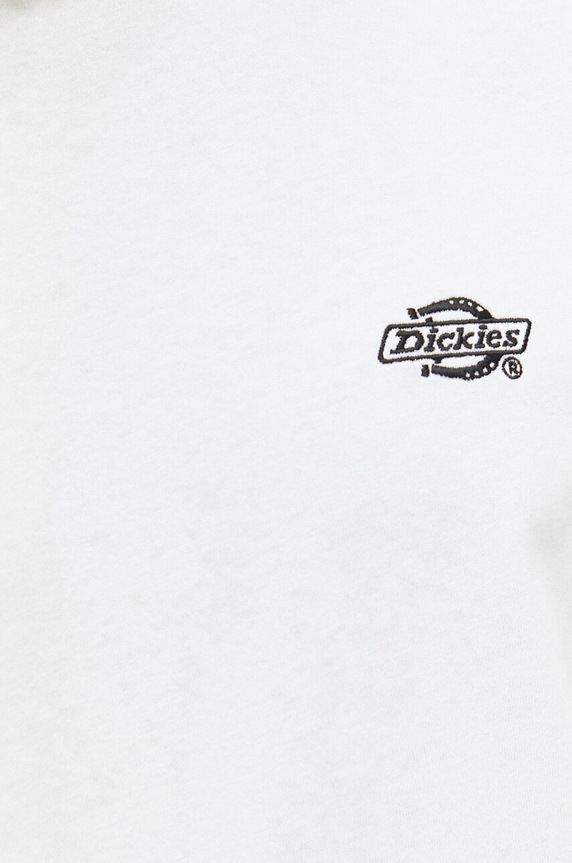 Βαμβακερό μπλουζάκι Dickies DK0A4YAIWHX1 λευκό