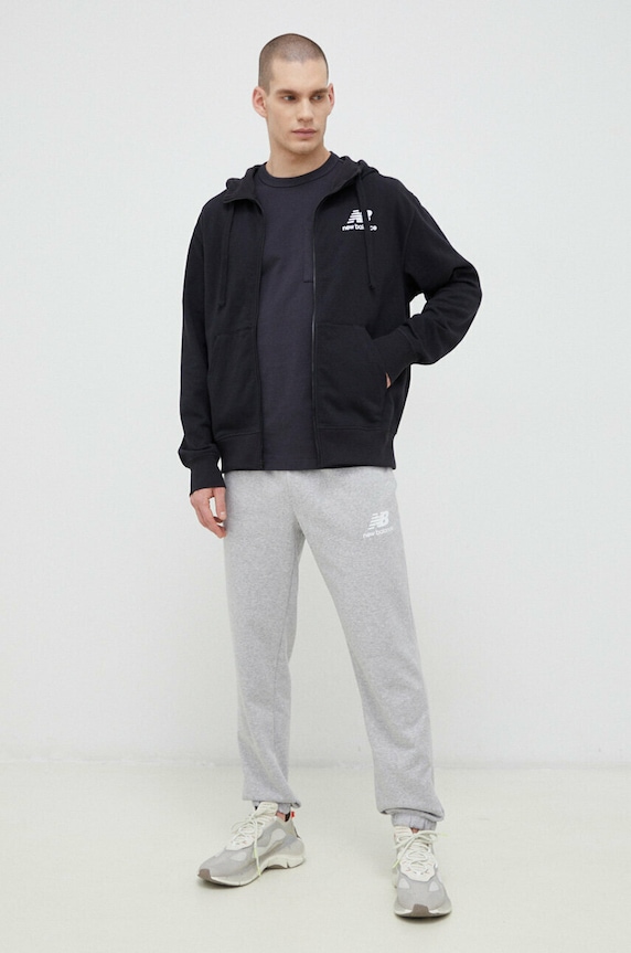 Bavlněné tričko New Balance MT23567PHM černá SS23