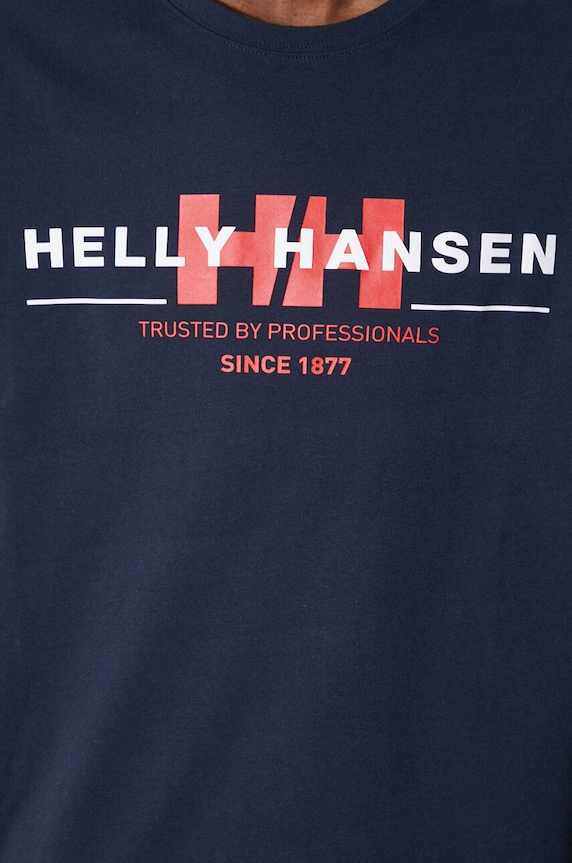 Хлопковая футболка Helly Hansen 53936