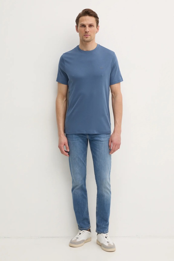 Pamučna majica Michael Kors CF15FJ2C93 plava SS26