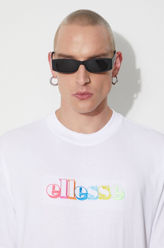 Bavlnené tričko Ellesse SHR17642 biela