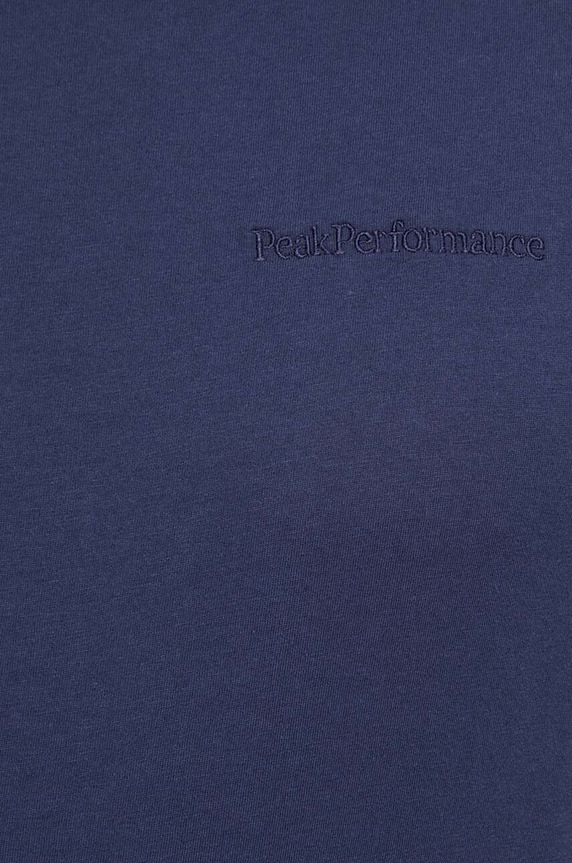 Peak Performance t-shirt bawełniany G78908 granatowy