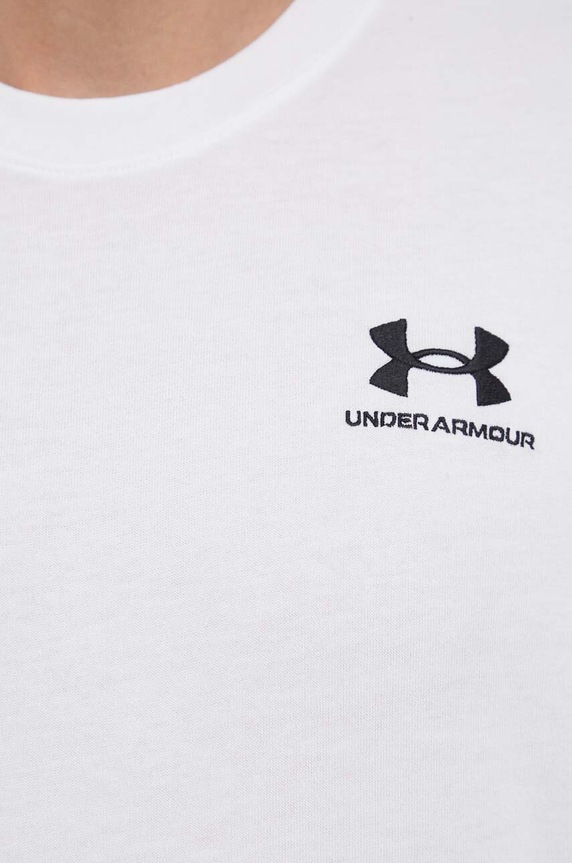Tréningové tričko Under Armour Logo Embroidered 1373997 biela