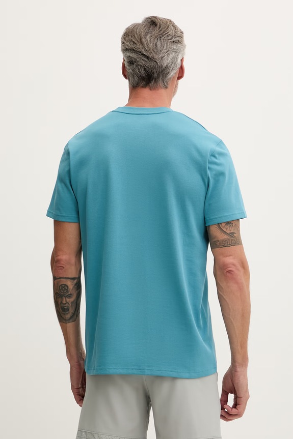 Ρούχα Under Armour t-shirt γυμναστικής Ανδρικό UA LOGO EMB HEAVYWEIGHT 1373997 τιρκουάζ