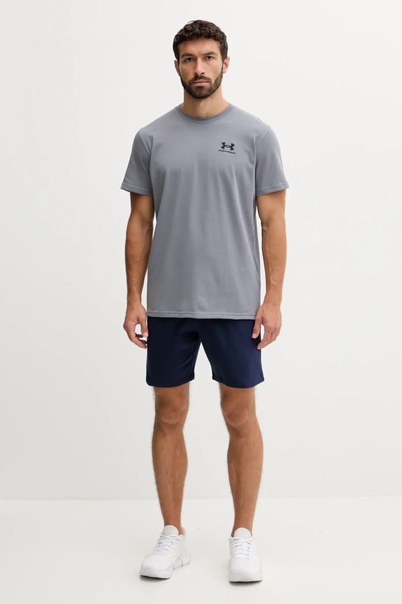 Under Armour tricou de antrenament pentru bărbați UA LOGO EMB HEAVYWEIGHT 1373997 gri SS26