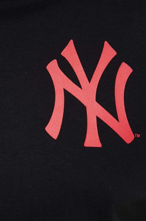 47 brand t-shirt bawełniany MLB New York Yankees BU017TMBECT587299JK czarny