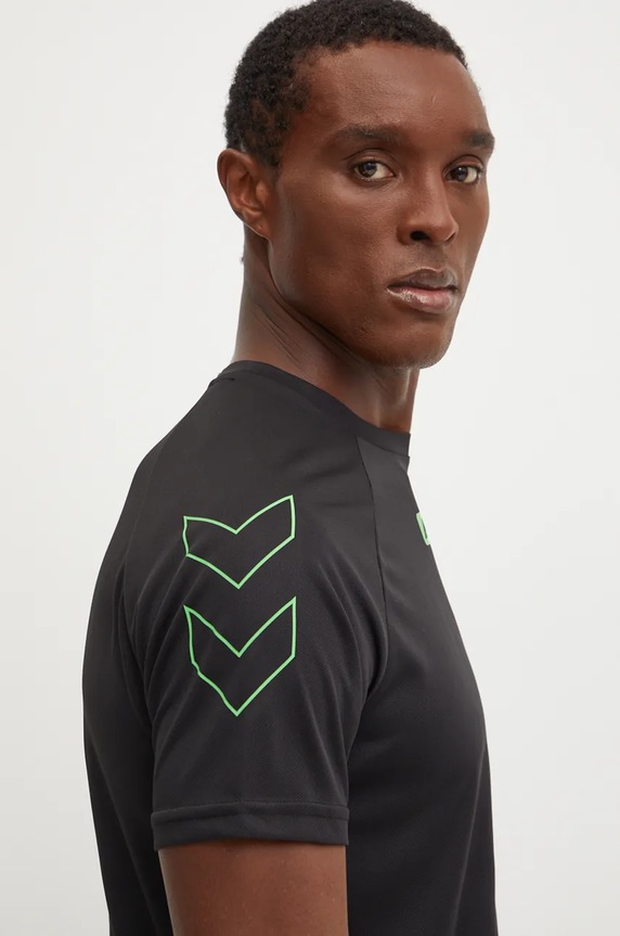 Hummel t-shirt treningowy Topaz czarny 213475