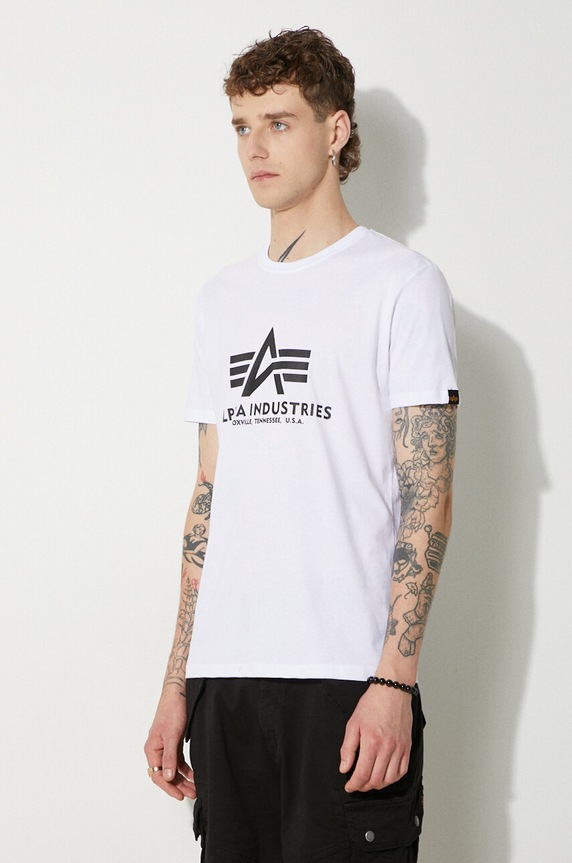 Одяг Бавовняна футболка Alpha Industries 100501. білий