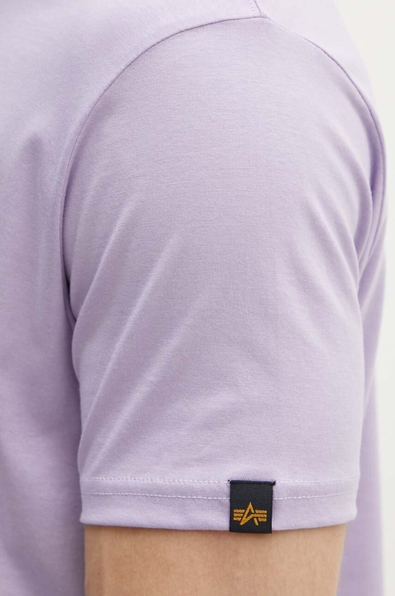 Alpha Industries t-shirt in cotone 188505 violetto