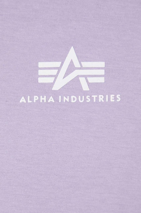 Alpha Industries tricou din bumbac 188505 violet