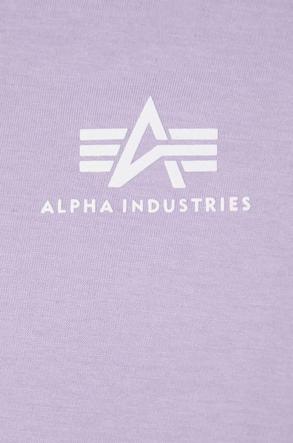 Alpha Industries tricou din bumbac 188505 violet