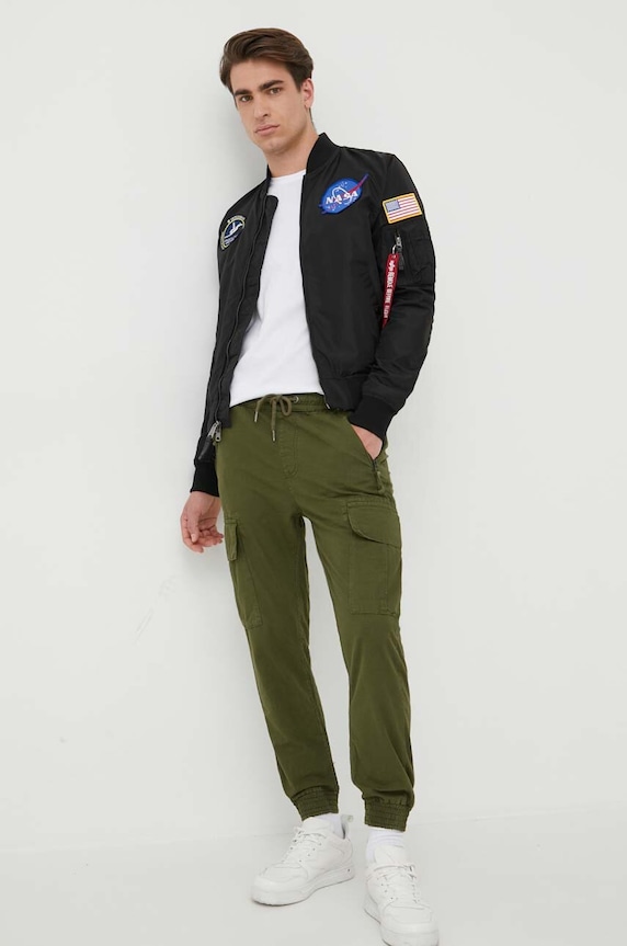 Bavlněné tričko Alpha Industries Basic T Small Logo 188505.09 bílá SS26