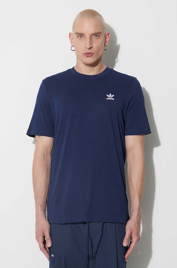 Bavlnené tričko adidas Originals jednofarebný tmavomodrá IA4874