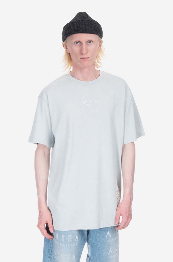 Karl Kani tricou din bumbac imprimeu albastru 6037509