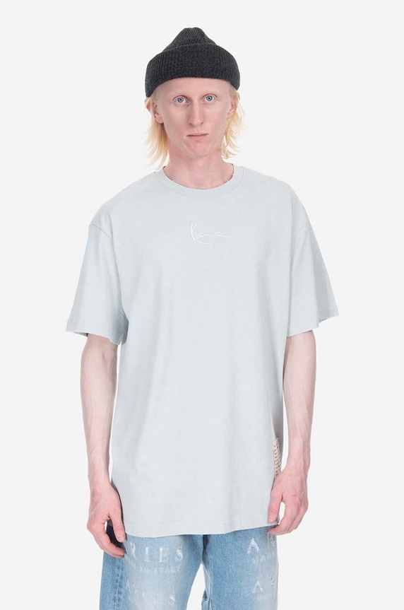 Karl Kani tricou din bumbac imprimeu albastru 6037509