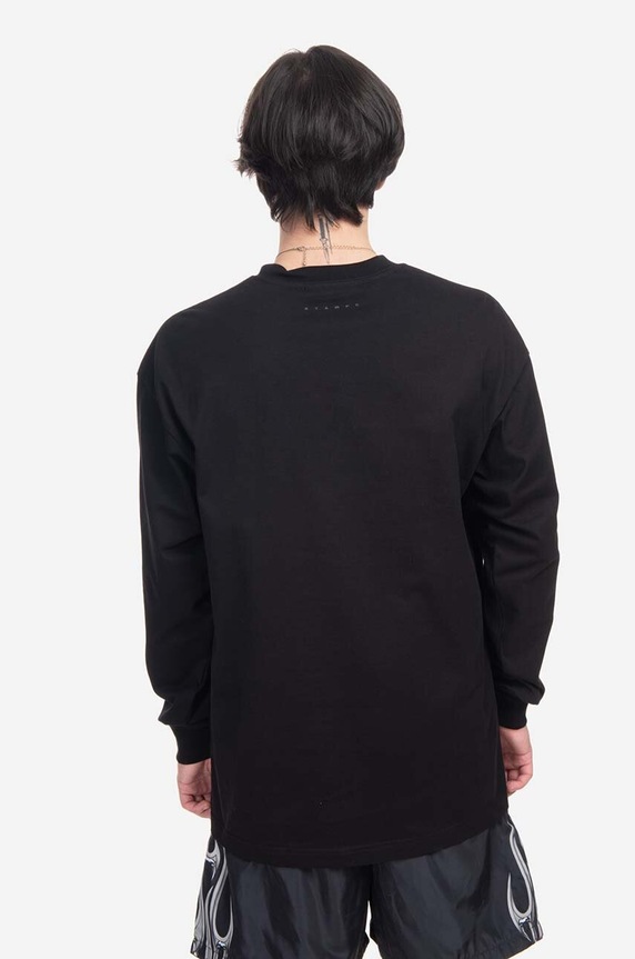 Clothing STAMPD cotton longsleeve top SLA.M3102LT black