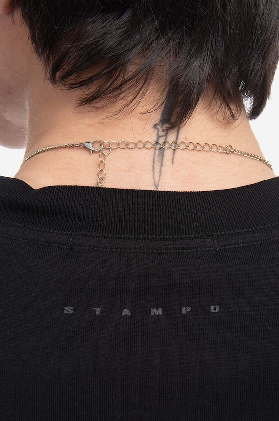 STAMPD cotton longsleeve top black SLA.M3102LT