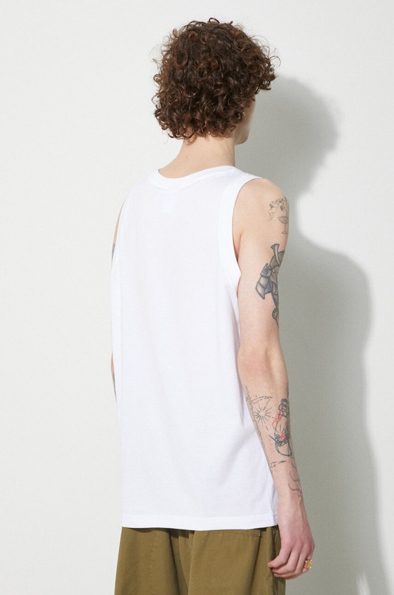 Odzież adidas Originals top bawełniany Adicolor Classics Trefoil Tank Top IA4808 biały