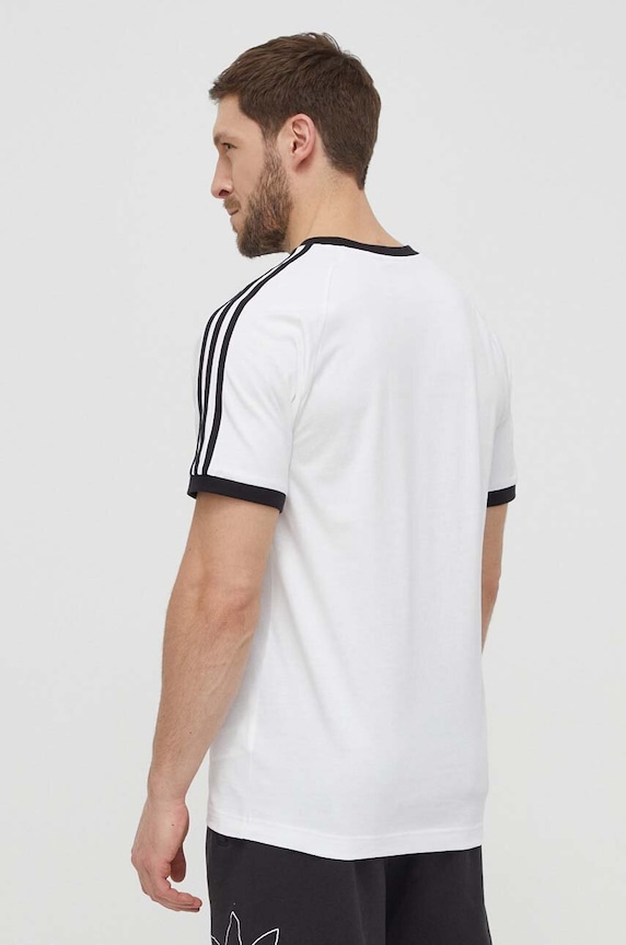 Odzież adidas Originals t-shirt bawełniany Adicolor 3-Stripes IA4846 biały